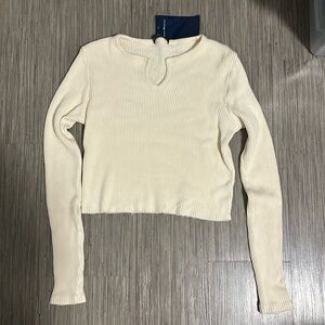 Brandy Melville Long Sleeve Crop Top